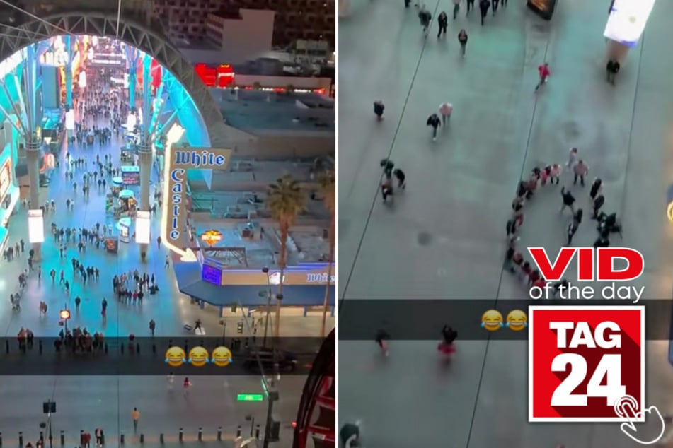 This man passed out on a zipline above Las Vegas – not once, but twice!