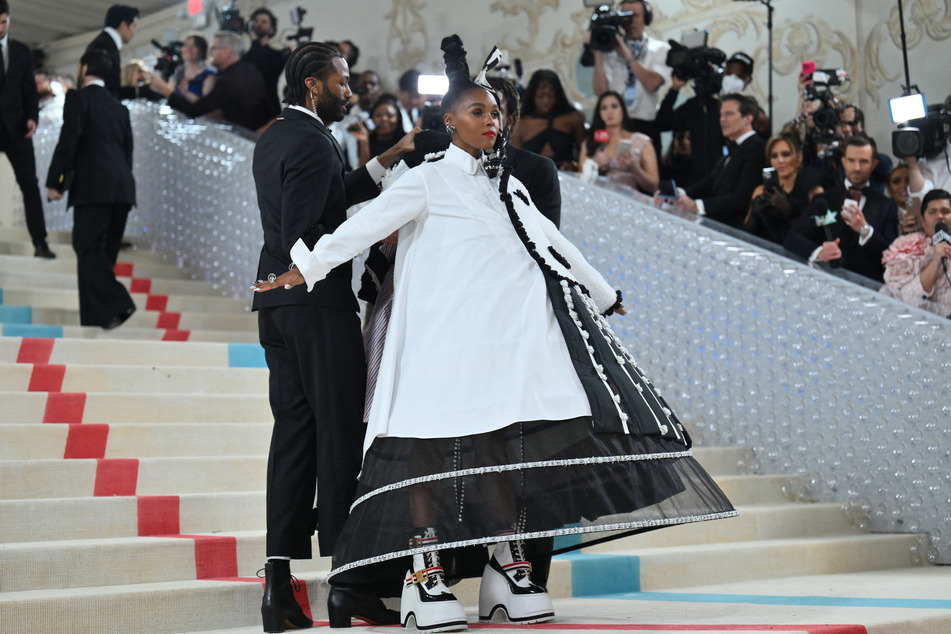 Janelle Monáe had two looks at the 2023 Met Gala. She also did a strip tease.