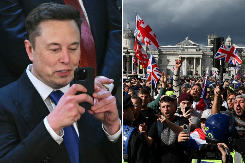 Elon Musk called for the British parliament to be dissolved and warned that "violence is coming" in a speech televised at a massive far-right rally in the UK.
