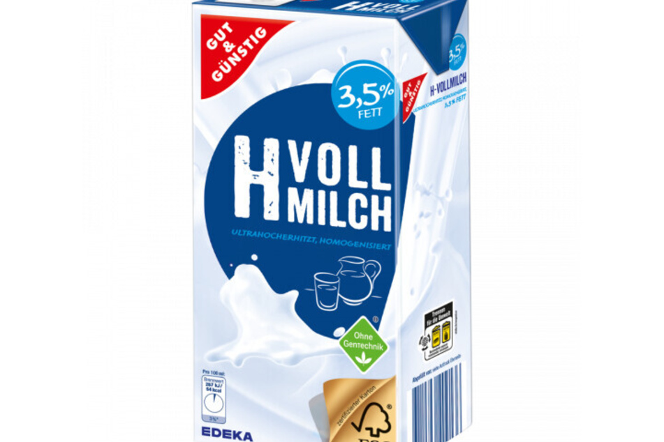 Einzelne Packungen Gut &amp; günstig H-Milch von Edeka werden zurückgerufen.