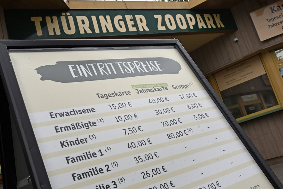 Auch im Thüringer Zoopark werden die Preise für Besucher steigen.