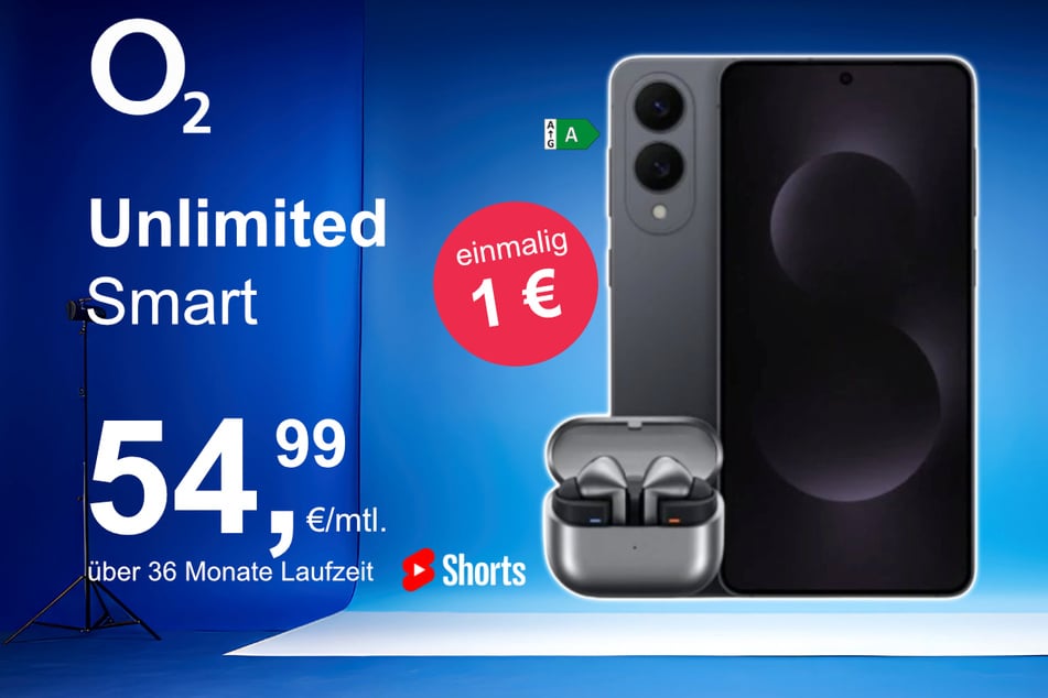 Das Samsung Galaxy S25 Edge + Buds 3 Pro im o2 Mobile Unlimited Smart für einmalig 1 Euro.