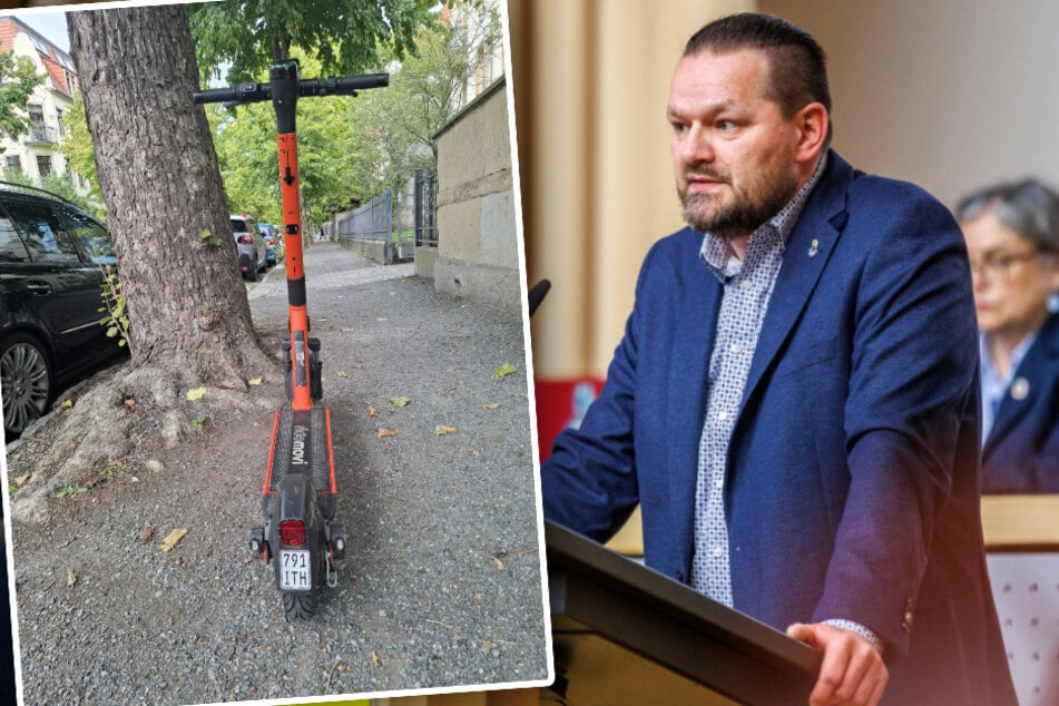 Dresden: Weil sie immer wieder Wege blockieren: Politiker bläst zur Jagd auf Roller-Sünder