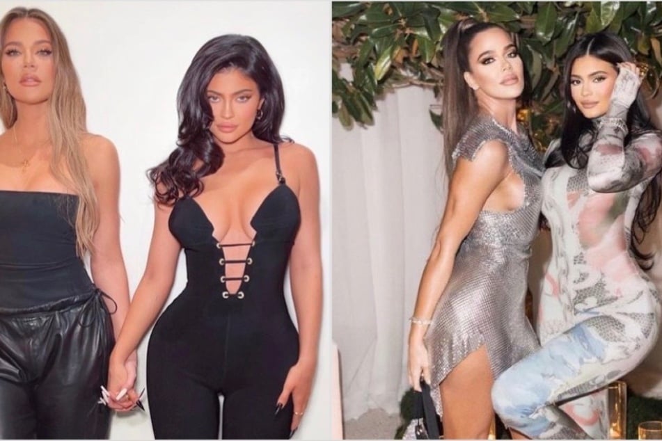 Khloé Kardashian (l) proved how tight she is with Kylie Jenner by reposting a clip that highlighted their close bond.