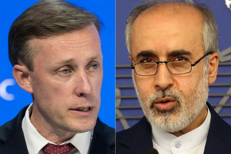 Iran's foreign ministry spokesperson Nasser Kanani (r.) has vowed to respond to any US strikes after White House National Security Advisor Jake Sullivan declined to rule out an attack.
