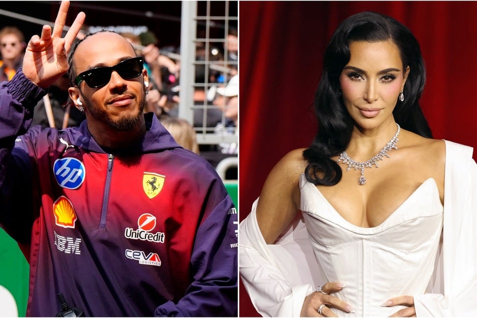 Kim Kardashian (r) and Lewis Hamilton (l) had an international date in Tokyo amid rumors about their romance.