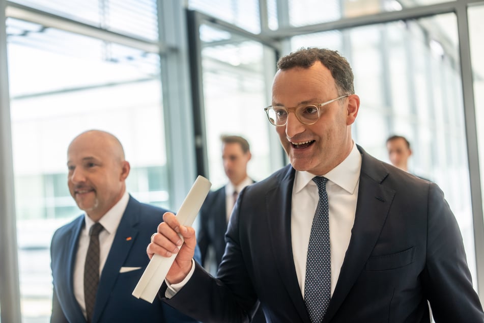 Jens Spahn (CDU, 45, r.) und Landesgruppenchef Alexander Hoffmann (CSU, 51).