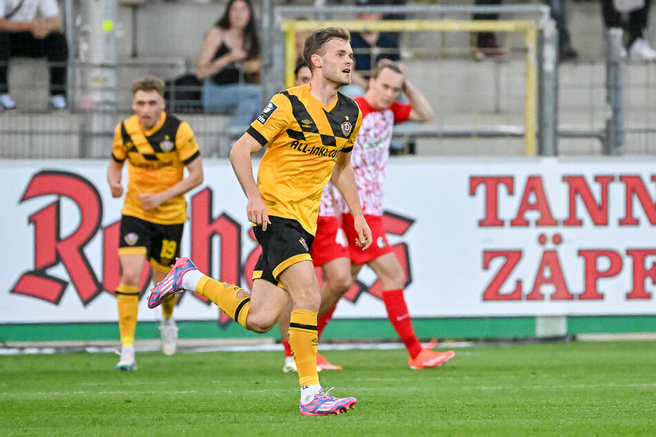 Tom Zimmerschied brachte Dynamo Dresden in Führung, die das Team aber erstmals in dieser Saison nicht über die Zeit brachte.