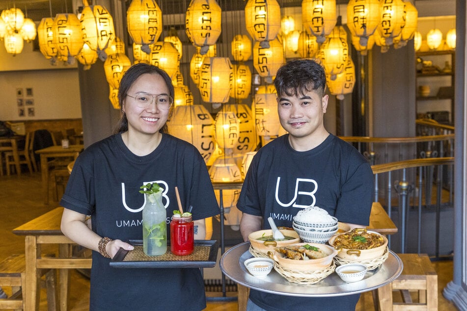Der Chef und seine Managerin Dieu Linh Tran (27) servieren asiatische Fusionsküche.