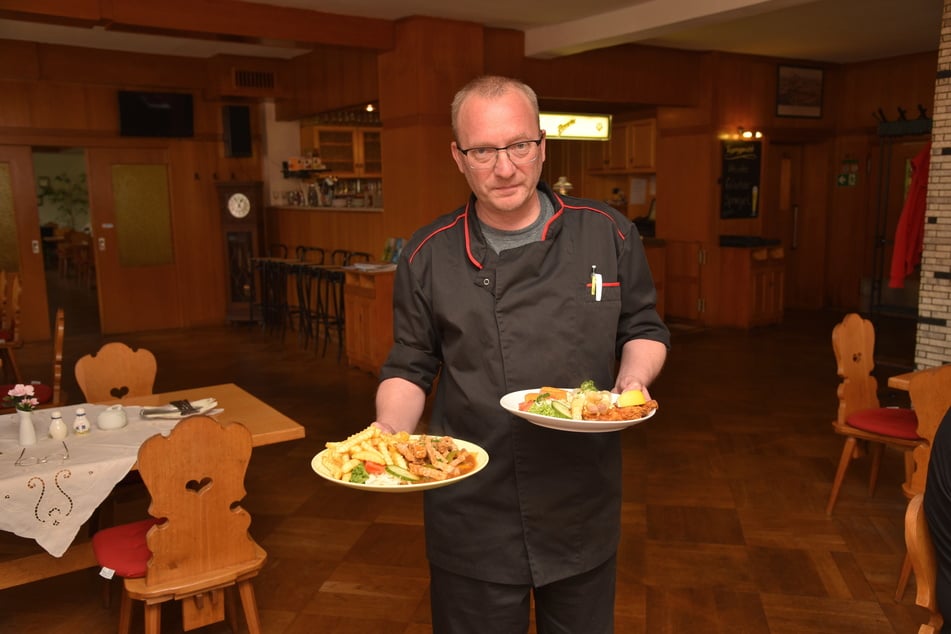 Noch serviert Rolf Sasse (48) vorwiegend typisch deutsche Gerichte - einige amerikanische sollen bald dazukommen.