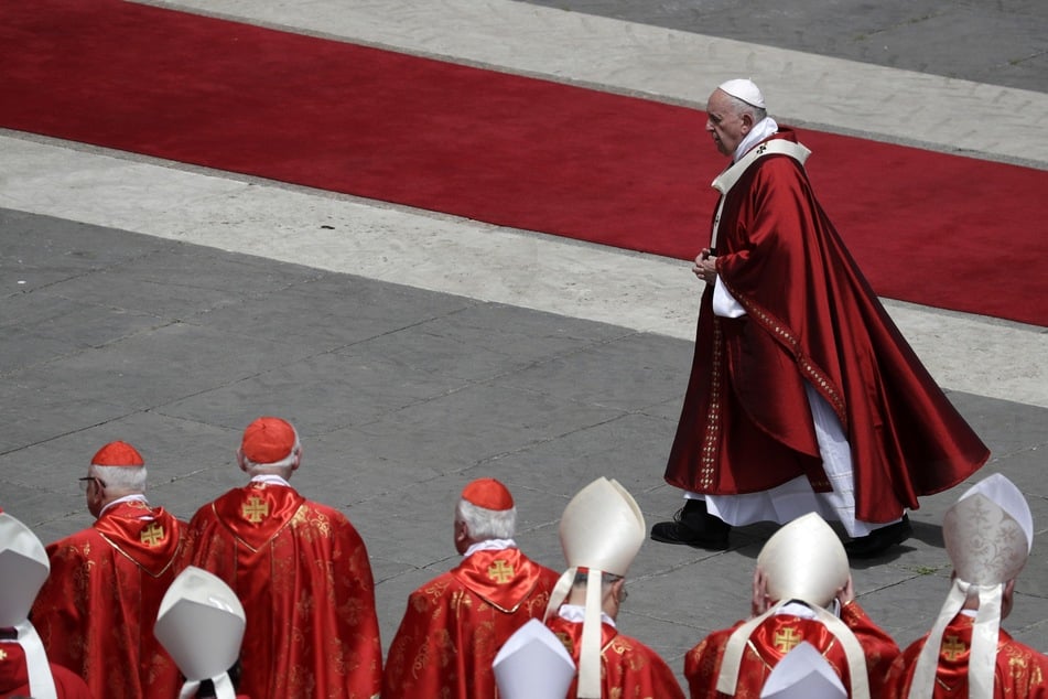 Papst Franziskus bei der Pfingstmesse 2019 im Vatikan. 