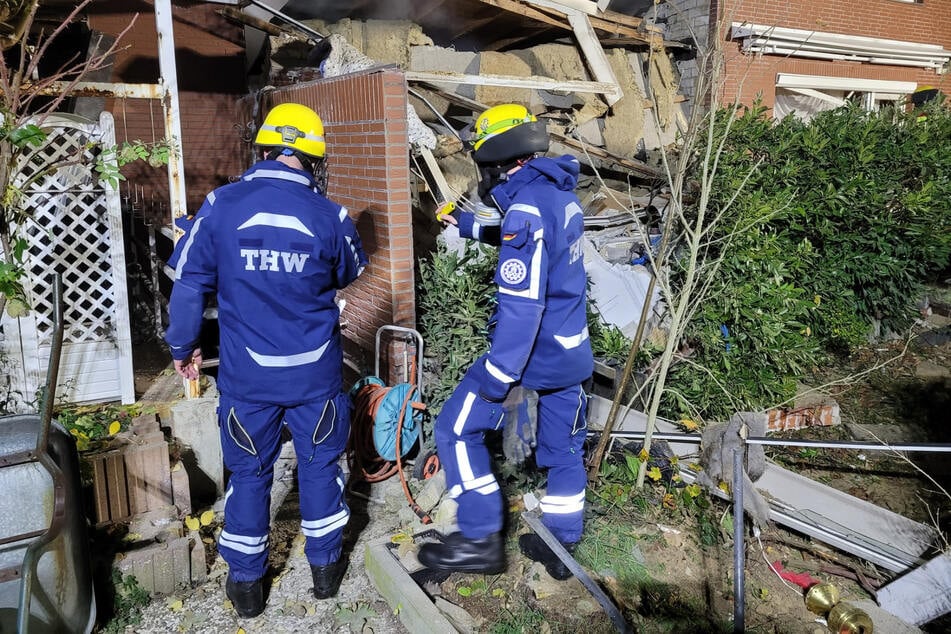 Auch das Technische Hilfswerk war vor Ort im Einsatz.