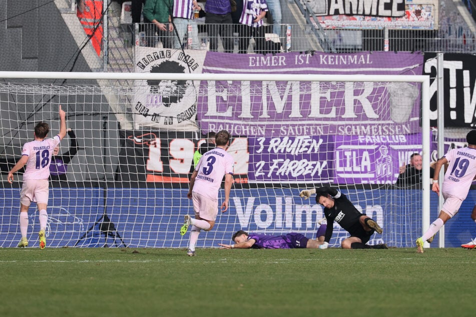 Der Treffer zum 1:3 für Osnabrück.