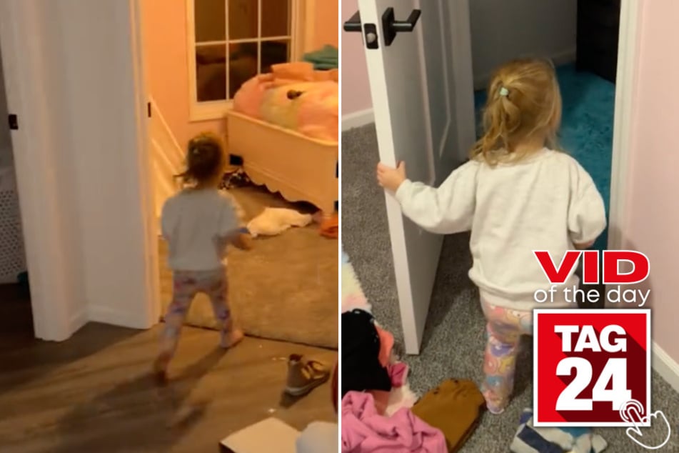 Today's Viral Video of the Day features a little girl who was shocked when she saw her very first bedroom after years of living in a camper!