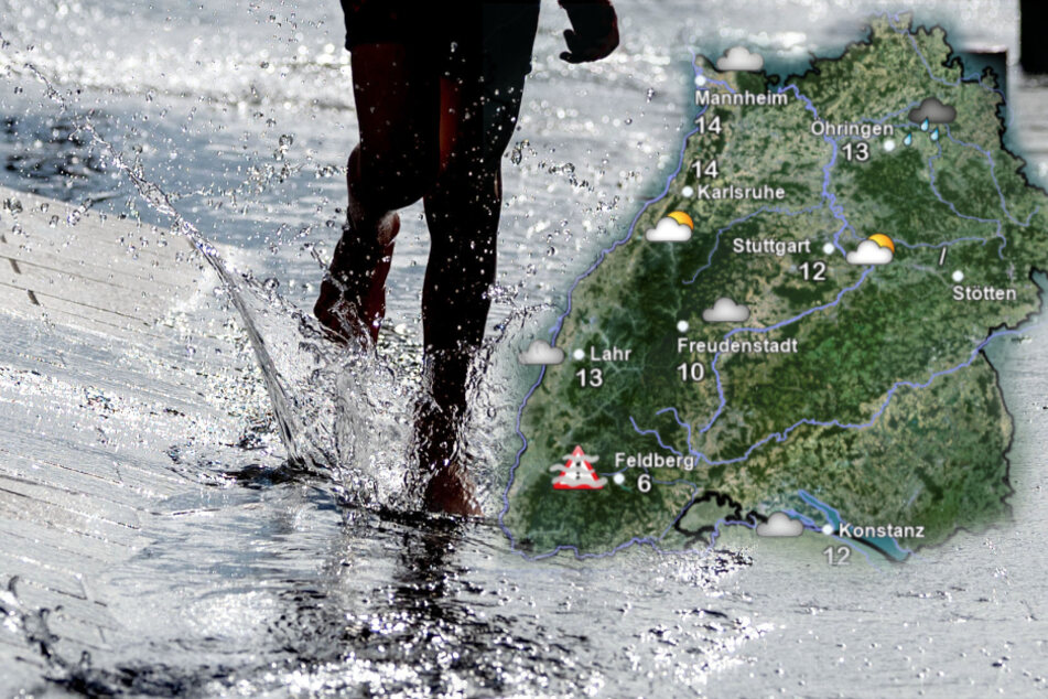So wird das Wetter in Baden-Württemberg am Montag. (Fotomontage)