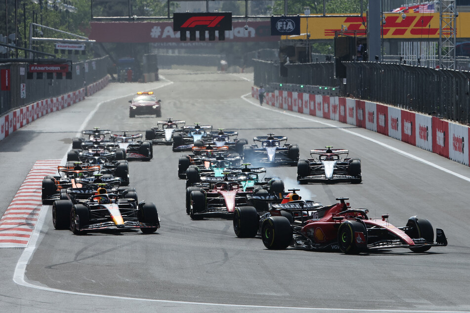 Stadtkurse sind in der Formel 1 schon längst nicht mehr nur Monaco vorbehalten. Auch in Baku (Aserbaidschan, im Bild) oder Singapur werden mitten in der Stadt Rennen gefahren. (Archivbild)