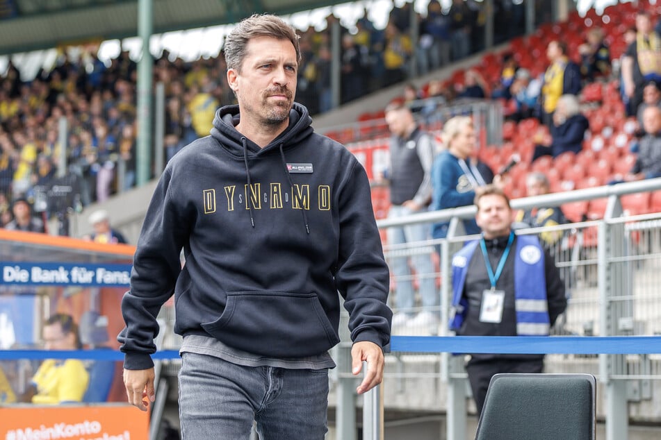 Dynamo und Trainer Thomas Stamm (43) haben kommenden Sonntag ein Endspiel gegen die Relegation.