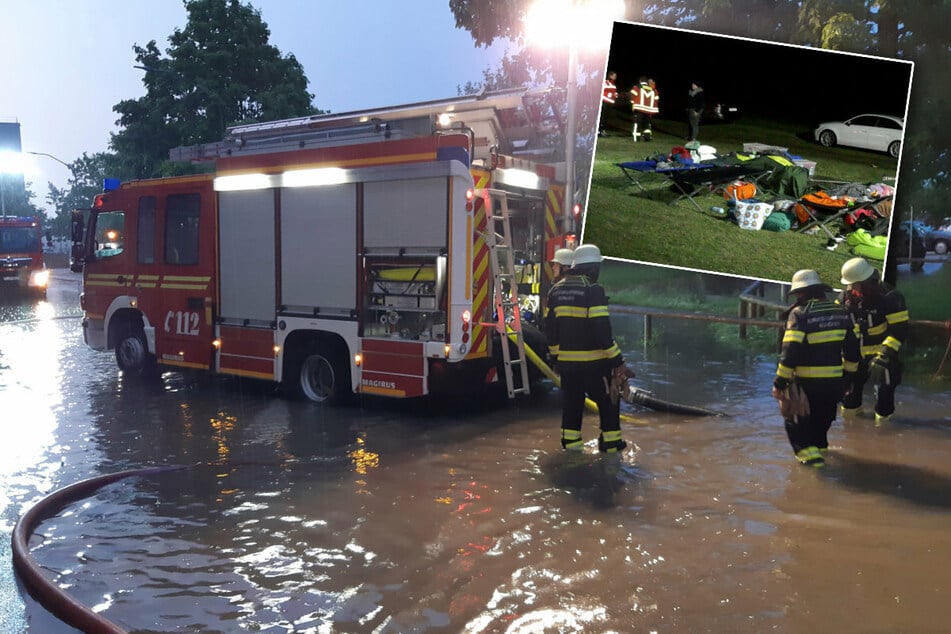Unwetter in Bayern: 26 Kinder von Zeltplatz evakuiert, Straßen in München unter Wasser