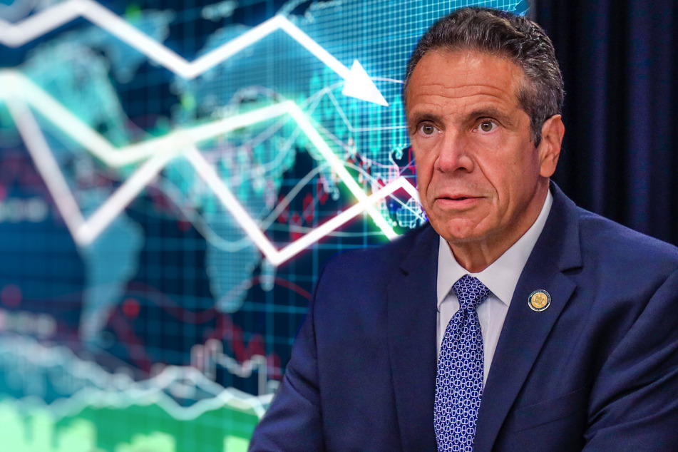 New York Governor Andrew Cuomo and his top aides reportedly concealed the true number of Covid-19 deaths of the state's nursing home residents (collage, stock image).