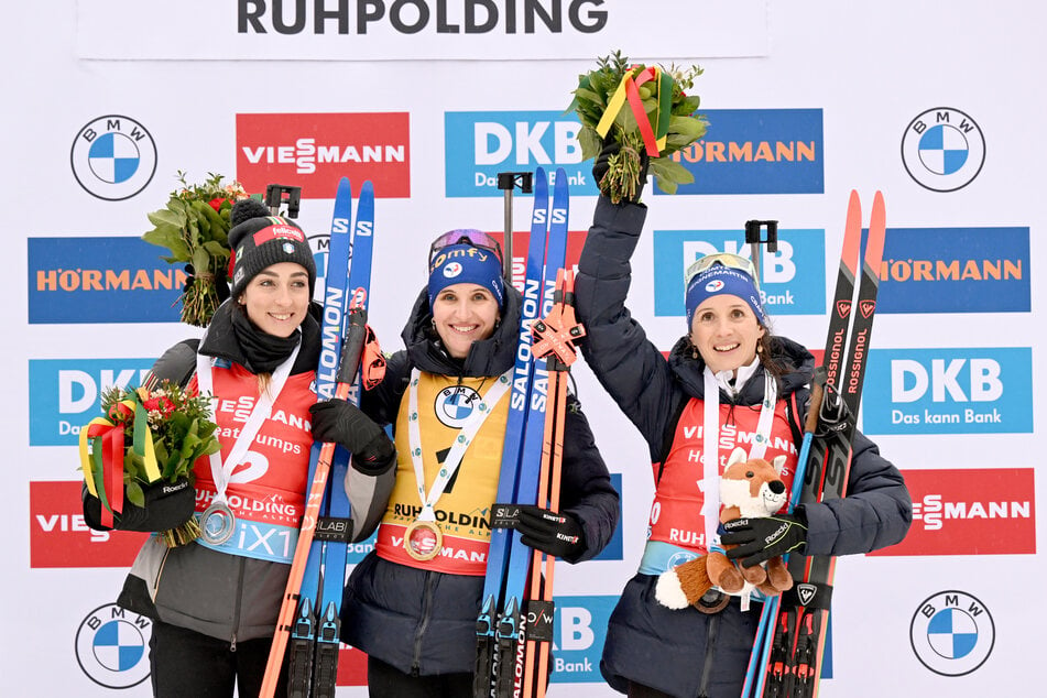 Siegerehrungen der Weltcup-Wettkämpfe en Ruhpolding kann man im Championspark verfolgen.