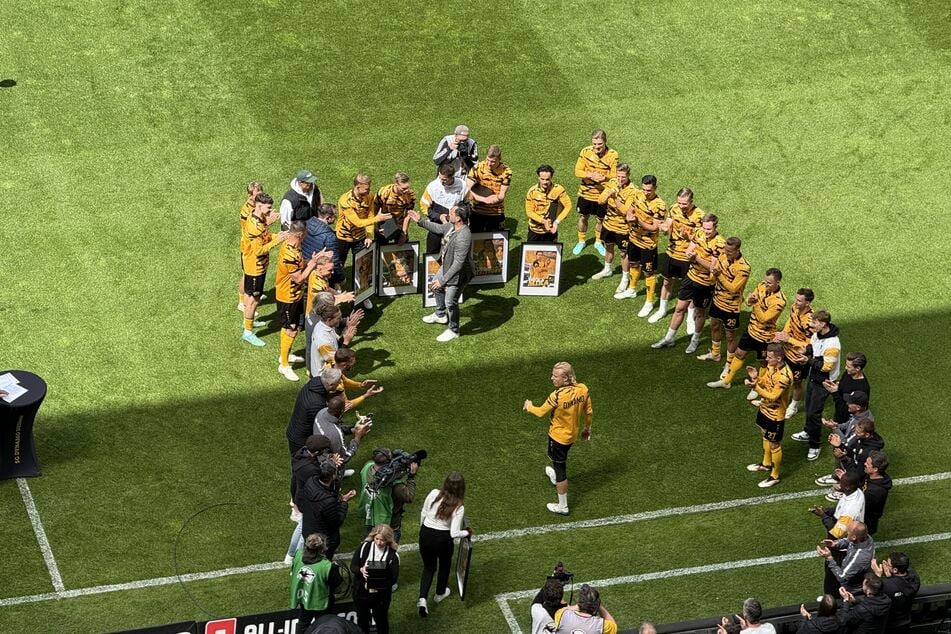 Vor dem Spiel wurden sieben Spieler verabschiedet.