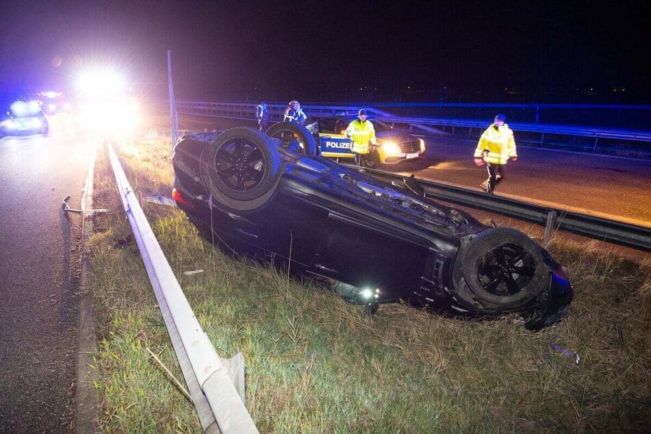 Ein spektakulärer A25 Unfall mit Fahrerflucht.