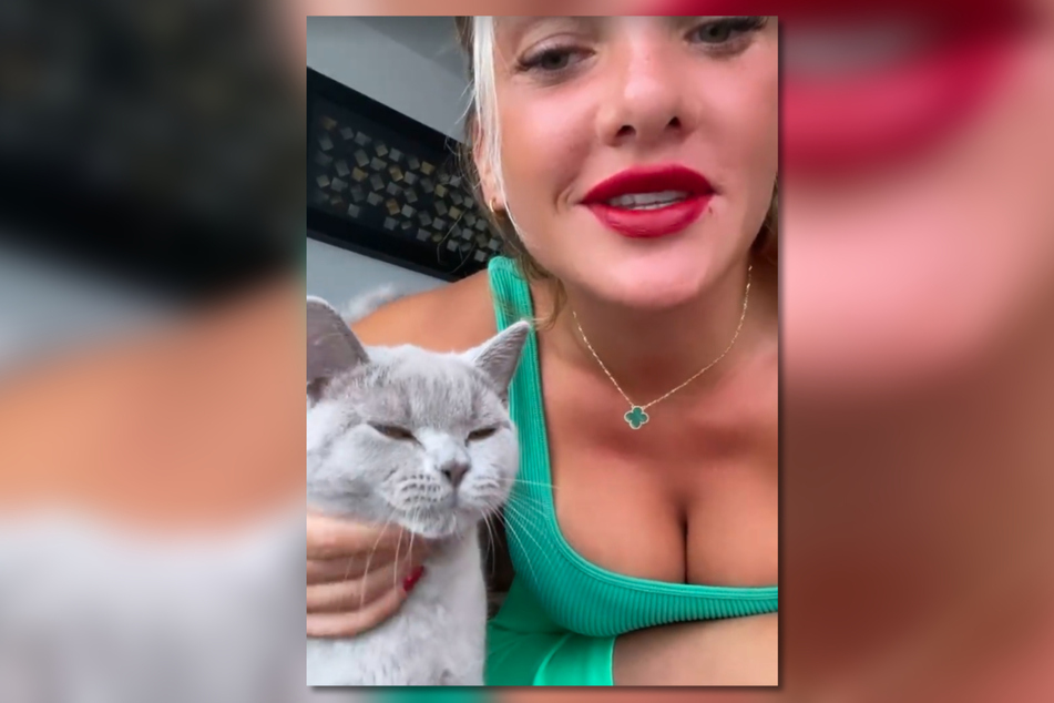 Auf dem Sofa wird gekuschelt, trotz Allergie: Evelyn Burdecki (32) möchte ihren Kater Balou behalten.