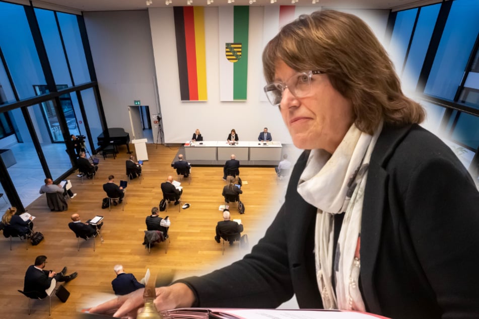 Pia Findeiß (64, SPD) war zwölf Jahre lang Oberbürgermeisterin von Zwickau. Gestern leitete sie den Stadtrat zum letzten Mal. (Fotomontage)