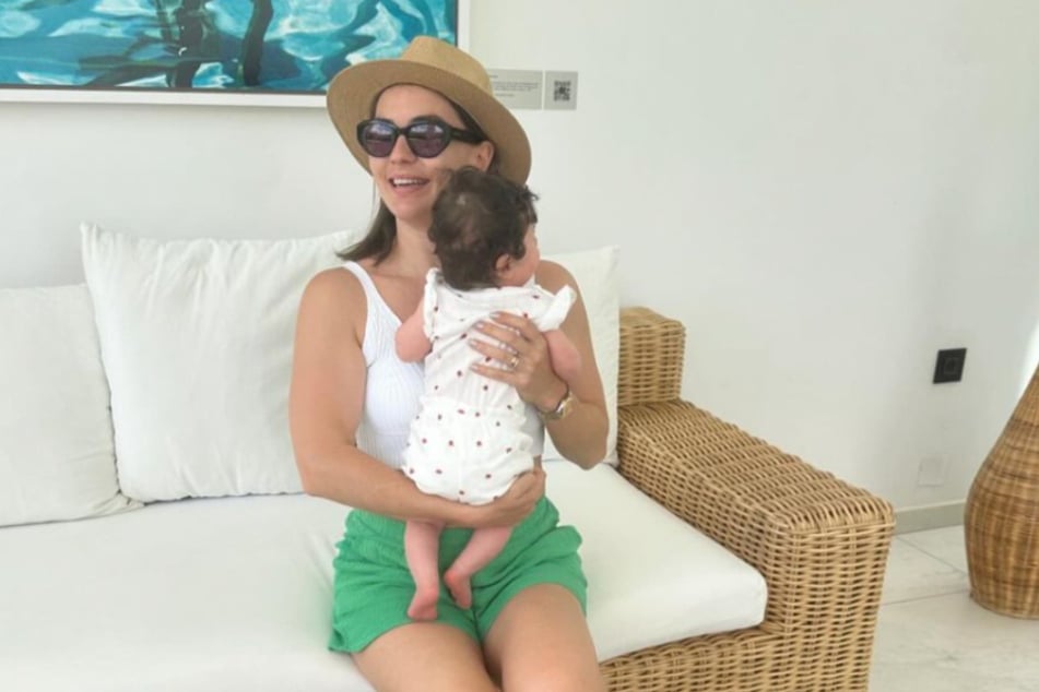 Renata genoss den ersten Urlaub mit Baby Stella in vollen Zügen.