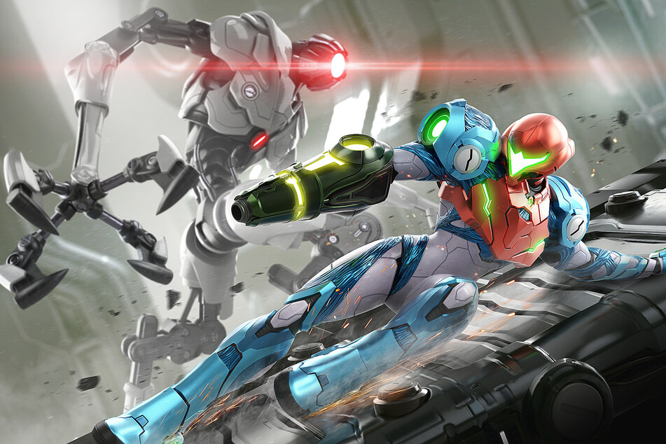 Samus Aran (right) is a force to be reckoned with.