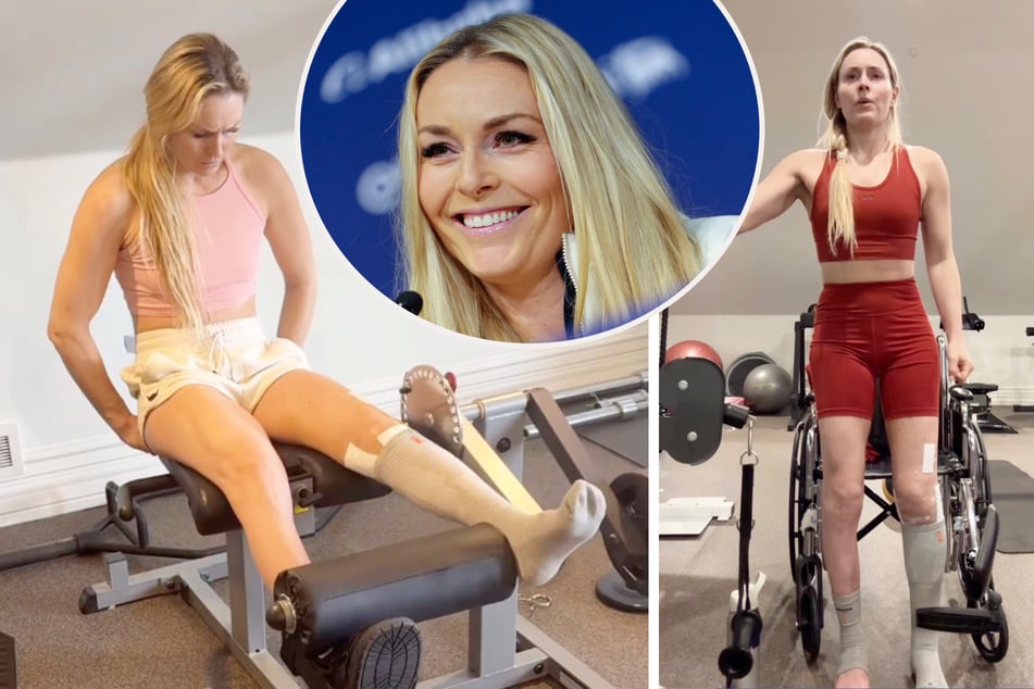 Obwohl sie noch im Rollstuhl sitzt! Lindsey Vonn trainiert nach ihrem Horror-Sturz wieder