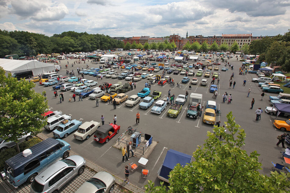 Schon immer sehr beliebt: das Internationale Trabantfahrer Treffen in Zwickau.