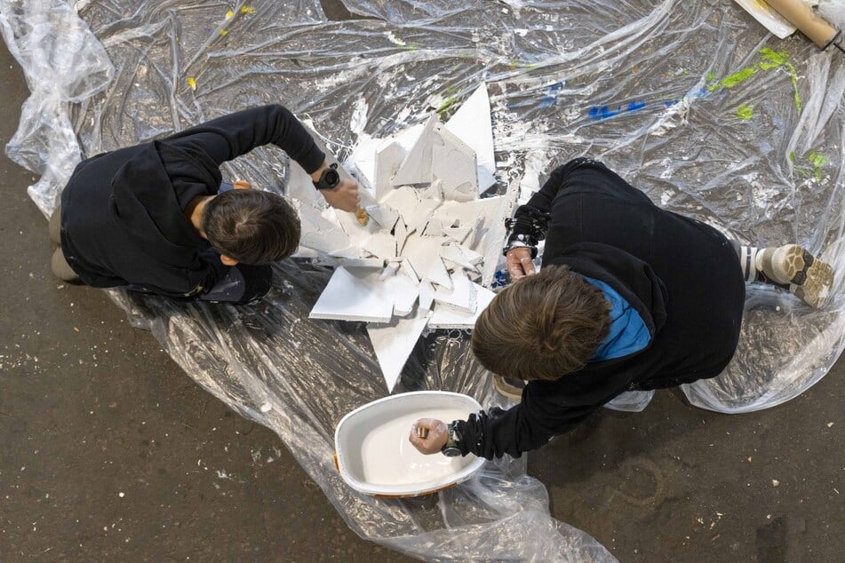 Diese Installation ist von Caspar David Friedrichs "Eismeer" inspiriert.