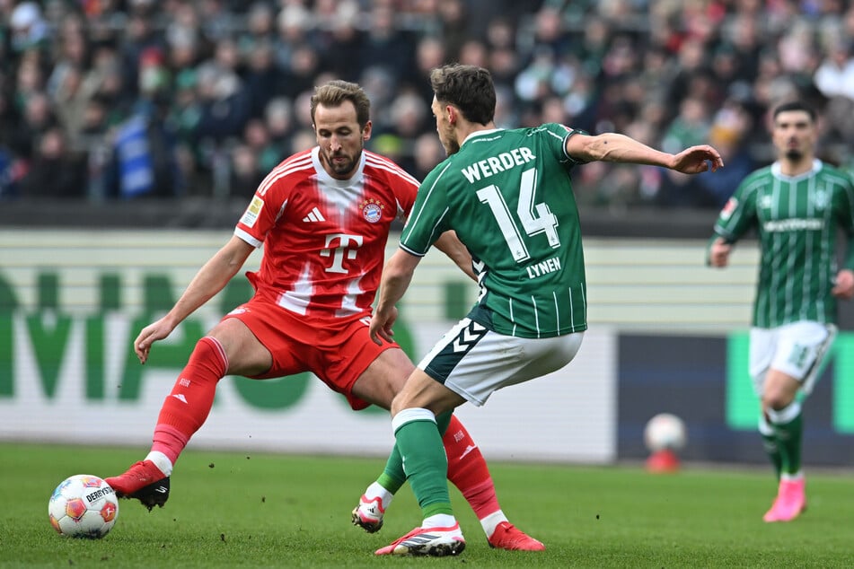 Harry Kane (32) kann zwei Tore gegen Bremen erspielen.