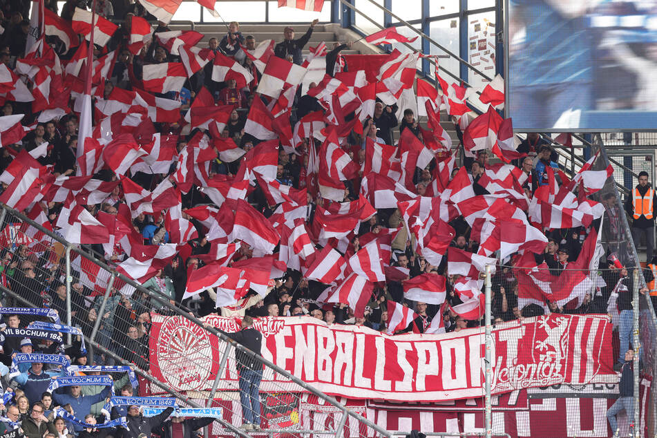 Die mitgereisten Fans von RB Leipzig hatten auf jeden Fall ihren Spaß.