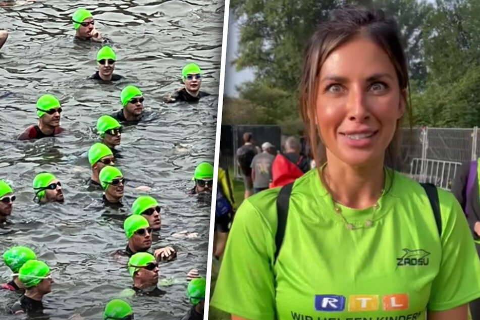 TV-Stars schwimmen im Rhein: Das steckt hinter der ungewöhnlichen Aktion
