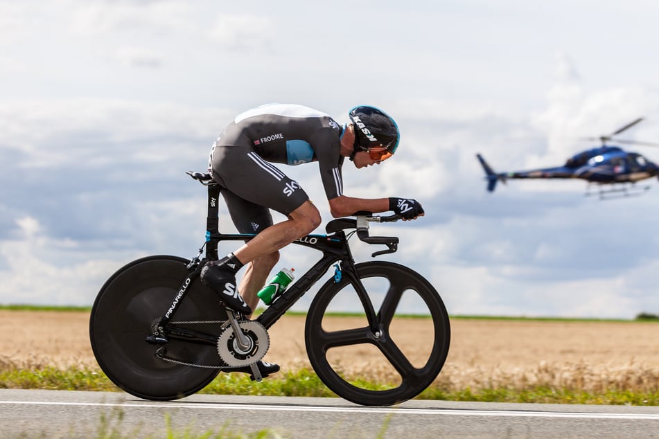 Bis zum Fuß des Mont Blanc fuhr Marcello Ugazio mit einem Zeitfahrrad, um besonders aerodynamisch zu sein. (Symbolbild)