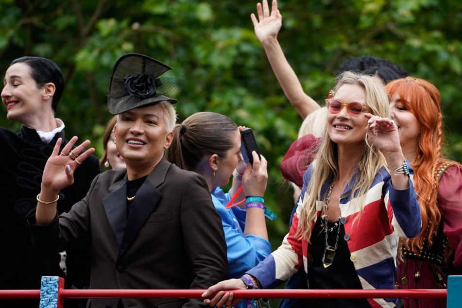 Kate Moss (rechts) war beim Thronjubiläum der Queen unter den Ehrengästen.