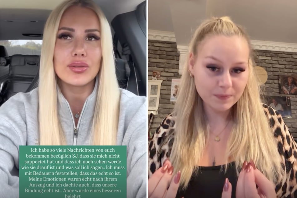 In ihren Instagram-Storys wettern Laura Blond (30, l.) und Sarah-Jane Wollny jetzt gegeneinander.