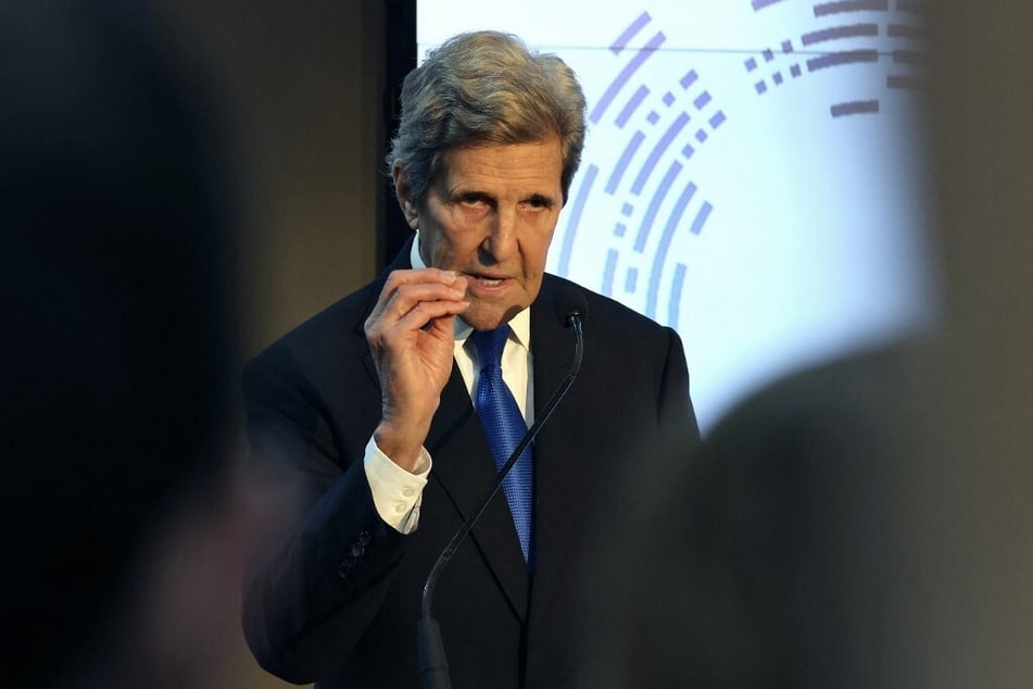 John Kerry speaks during the COP27 climate summit in Sharm el-Sheik, Egypt.