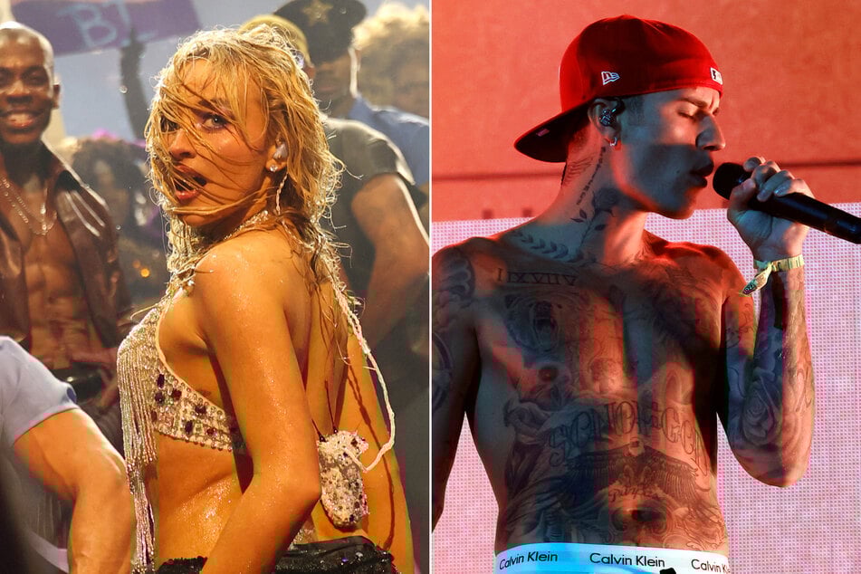 Sabrina Carpenter (l.) and Justin Bieber – both fresh off new album drops – will headline Coachella 2026.