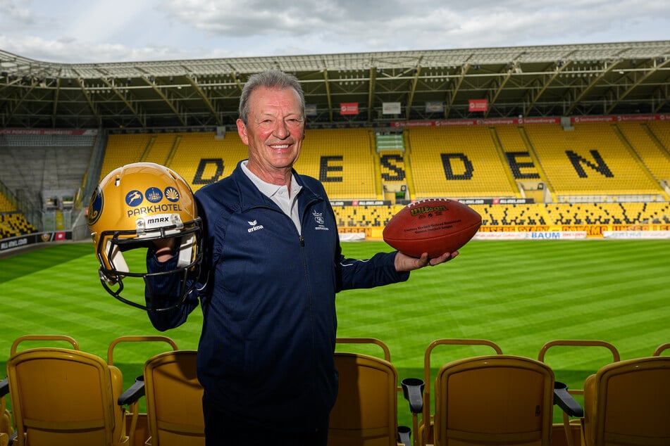 Monarchs-Headcoach Greg Seamon (70) könnte morgen im Harbig-Stadion mit dem Gewinn des GFL Bowls sein Werk vollenden.