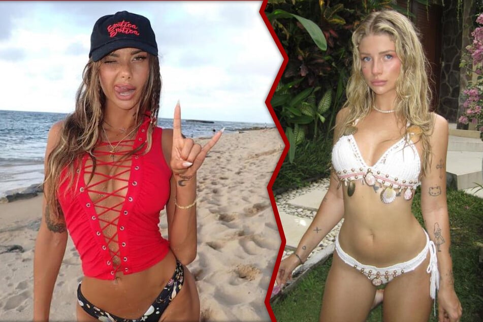 Sahara Ray (29, l.) und Lottie Moss (25) haben sich heftig verkracht.