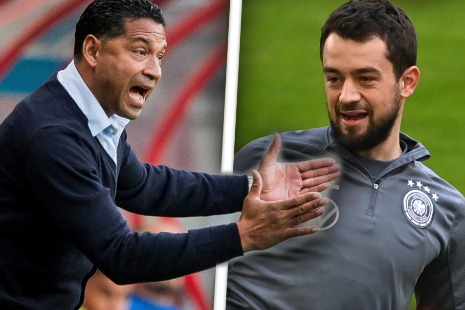 Im spanischen Trainingslager des FC Utrecht kam es wohl zu einer handfesten Auseinandersetzung zwischen (Ex-)Coach Henk Fraser (56, l.) und Ex-Nationalkicker Amin Younes (29).