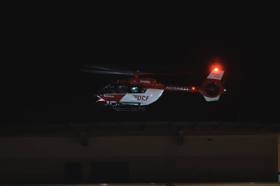 Ein Rettungshubschrauber war im Einsatz.