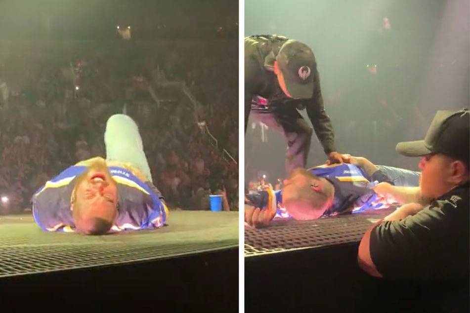 Post Malone hospitalized after taking nasty fall on stage