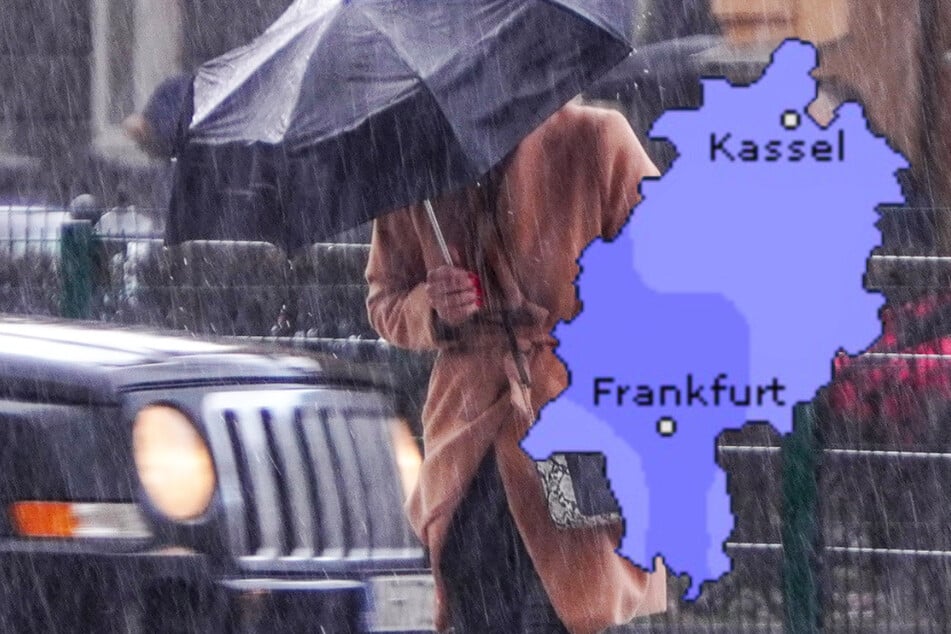 Der Mittwoch in Frankfurt und Hessen wird ein Regentag, wie der Deutsche Wetterdienst (DWD) und Wetteronline.de (Grafik) beide vorhersagen.
