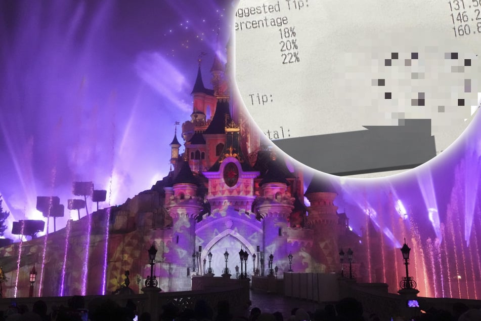 La familia disfruta de una comida de princesas en Disneyland, pero cuando llega la cuenta, se les corta la respiración