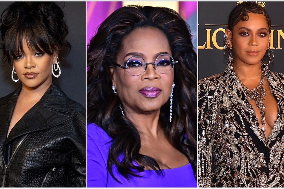 Oprah Winfrey shared that Beyoncé (r) and Rihanna (l) were proposed casting choices in the upcoming musical film, The Color Purple.