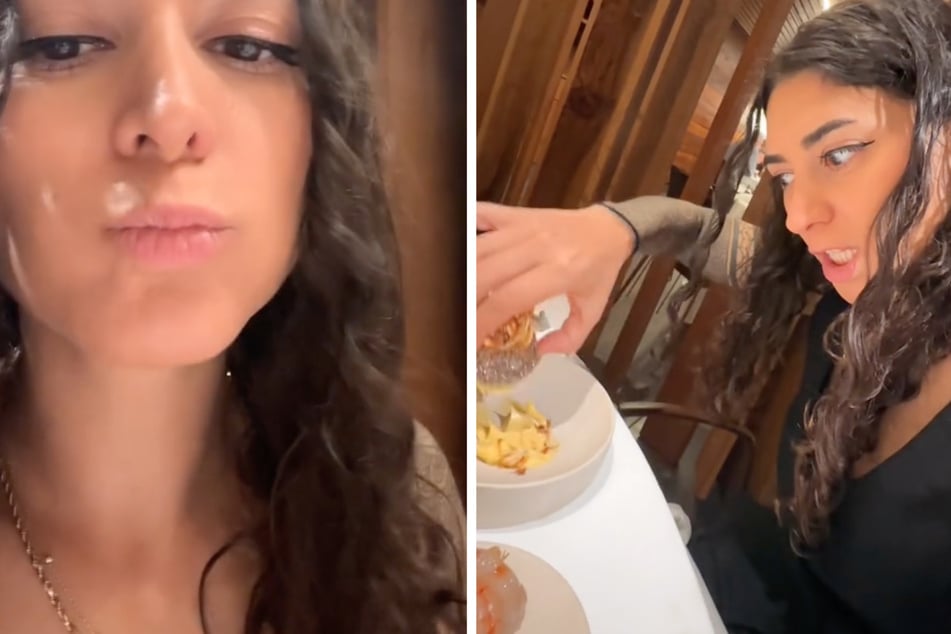 Chloe Jade Meltzer vergleicht das Essen mit einem Make-Up-Tuch.